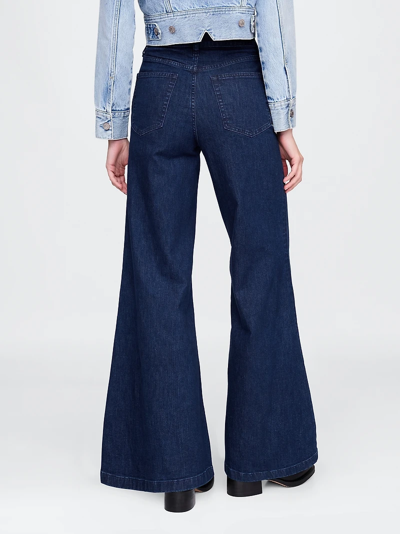 High Rise Relaxed Flare Jeans