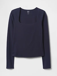 CloseKnit Jersey Square-Neck Top
