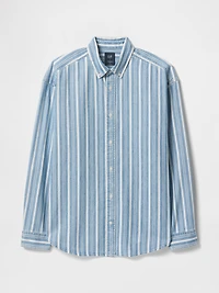 Adult Denim Stripe Big Shirt