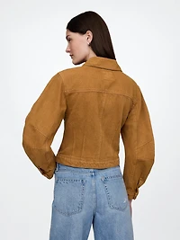 Barrel-Sleeve Crop Jacket