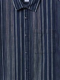 Kids Relaxed Indigo Stripe Shirt