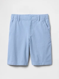 Kids 8" Linen-Cotton Shorts