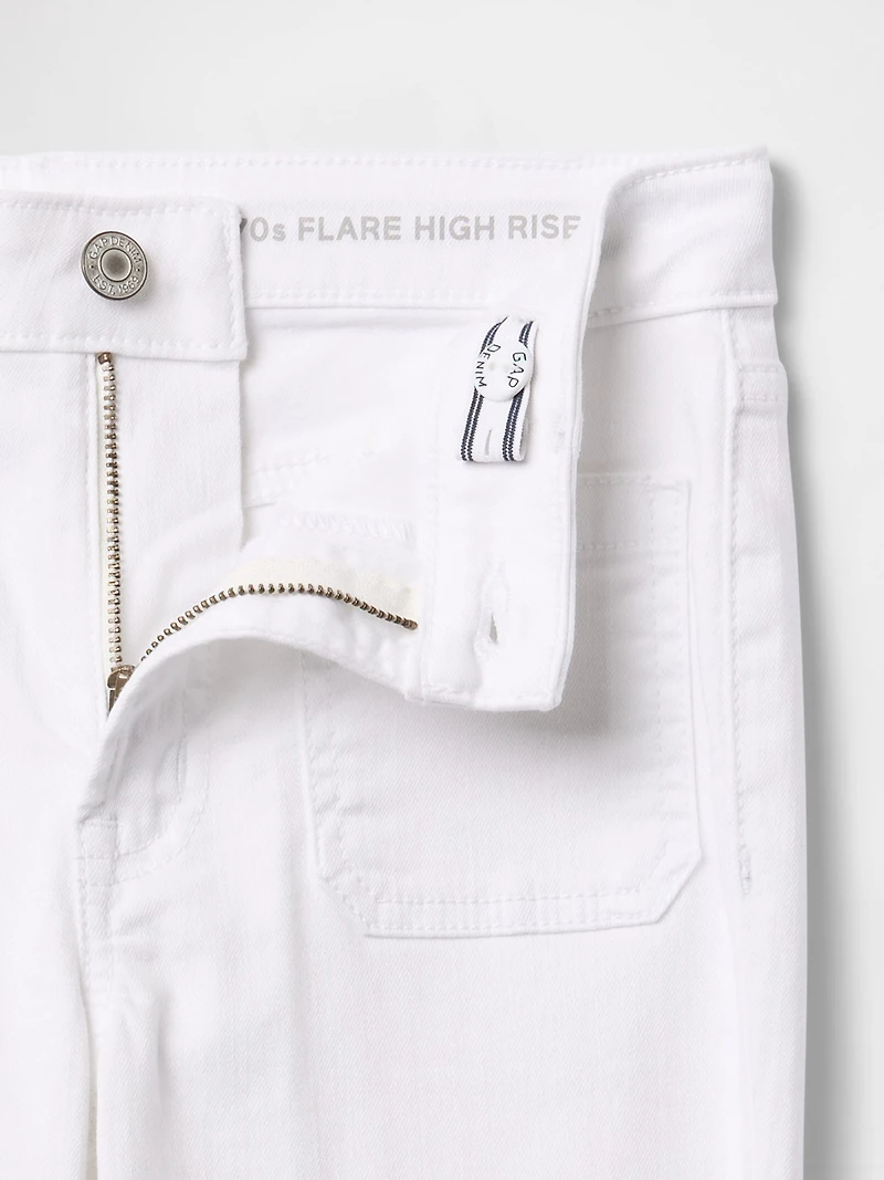 Kids High Rise '70s Flare Jeans