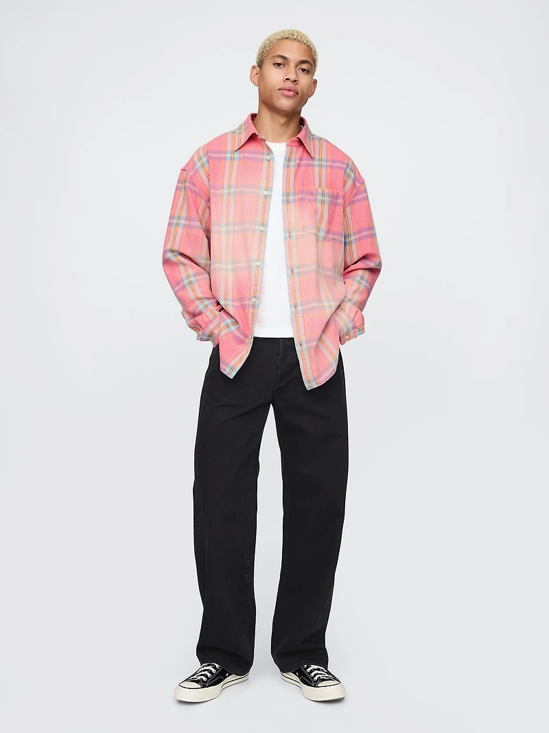 Sunwashed Twill Big Shirt