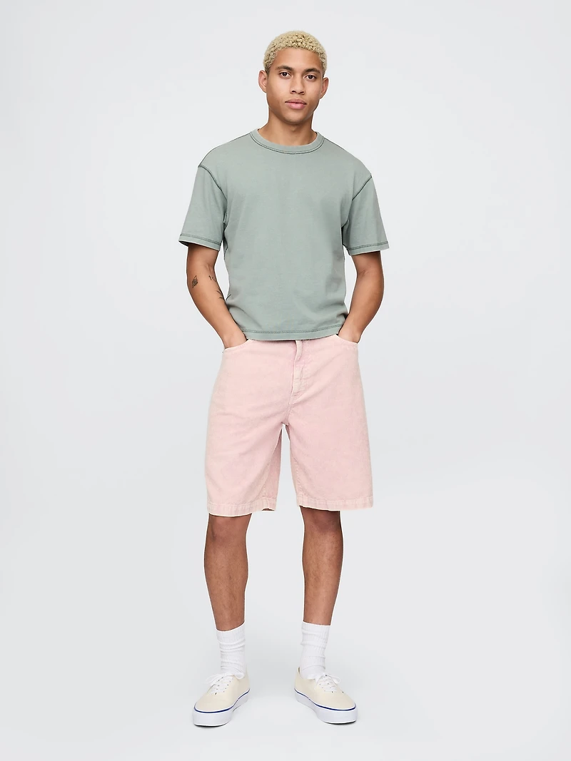 Washed Corduroy Shorts