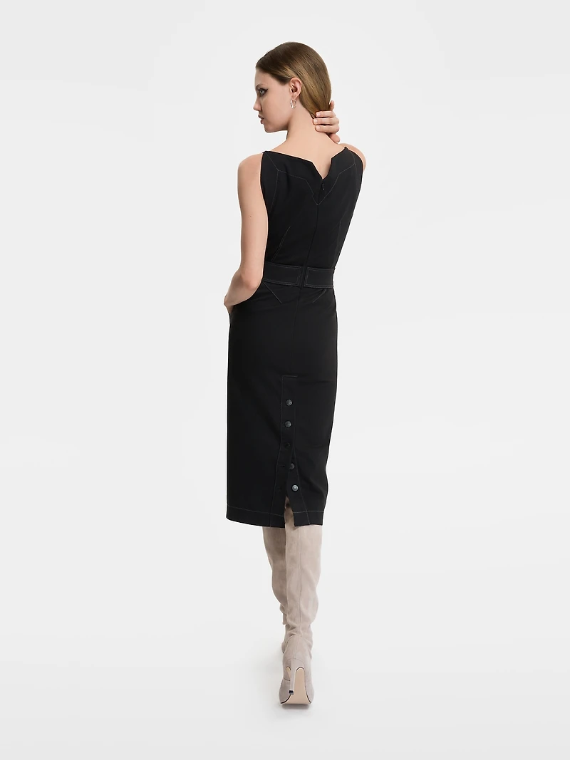 GapStudio Seamed Denim Dress