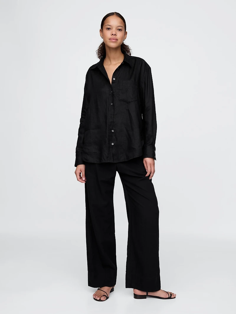 100% Linen Oversized Shirt