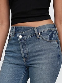 High Rise Crossover '90s Slim Straight Jeans