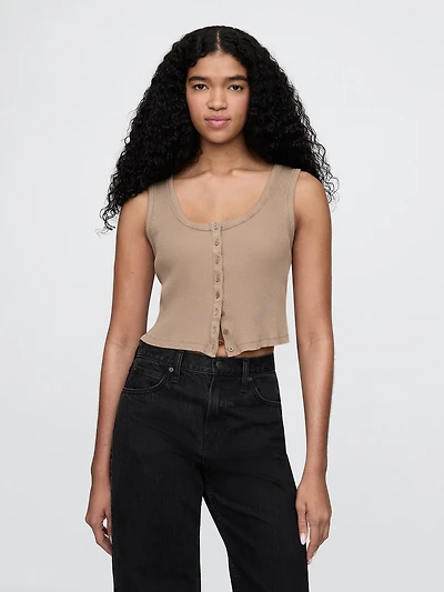 Rib Crop Tank Top