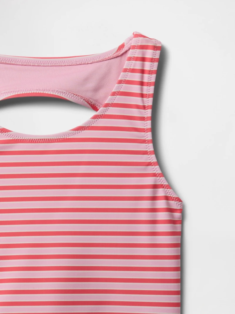 Kids Cutout Tankini Swim Two-Piece