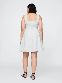 Linen-Blend Mini Dress