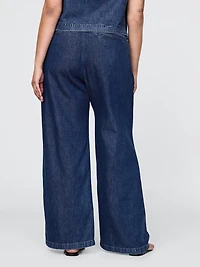 365 High Rise UltraSoft Denim Pleated Trousers