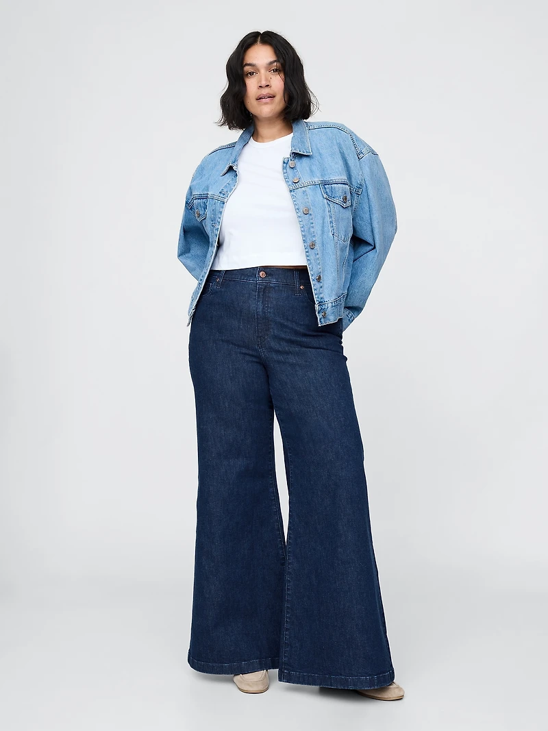 High Rise Relaxed Flare Jeans