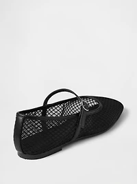 Mesh Mary Jane Flats