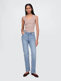 High Rise Crossover '90s Slim Straight Jeans