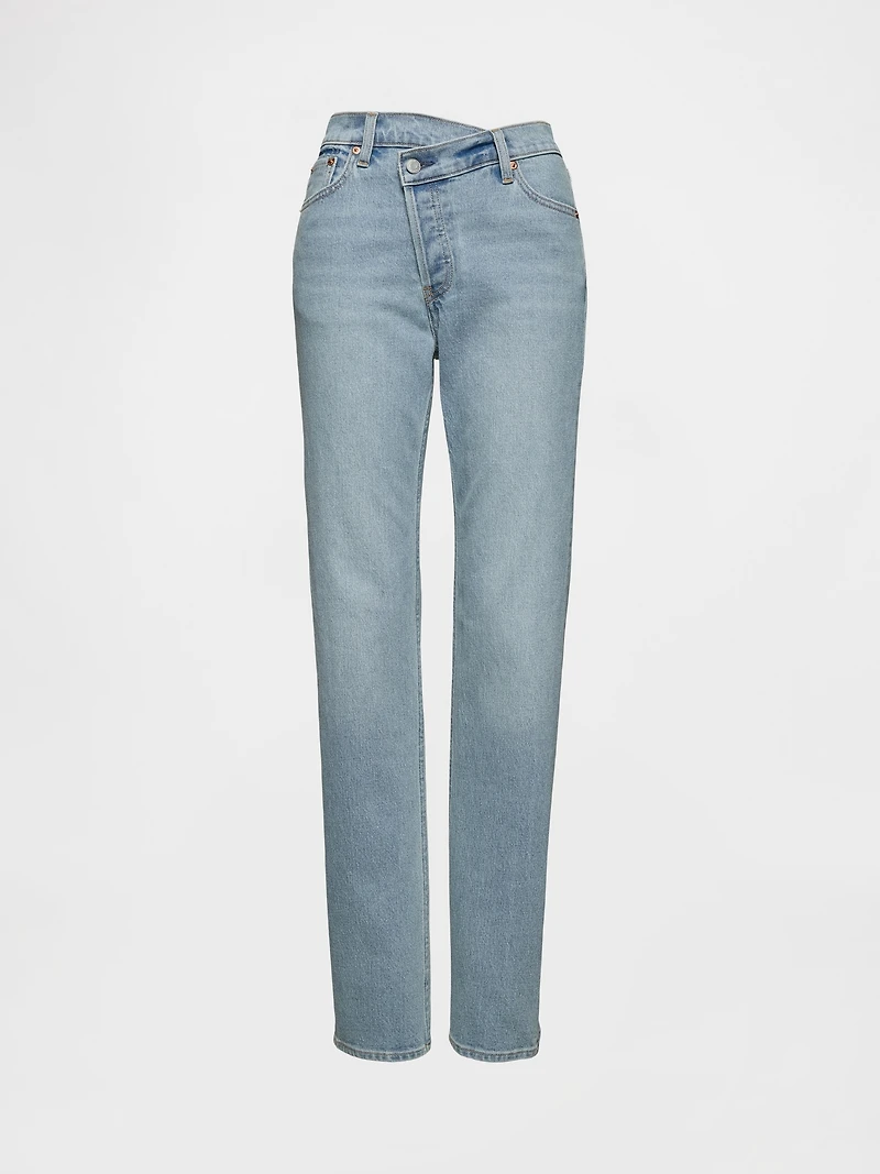 High Rise Crossover '90s Slim Straight Jeans
