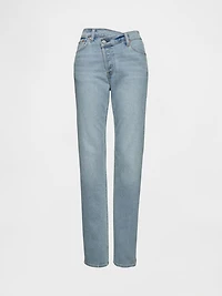 High Rise Crossover '90s Slim Straight Jeans