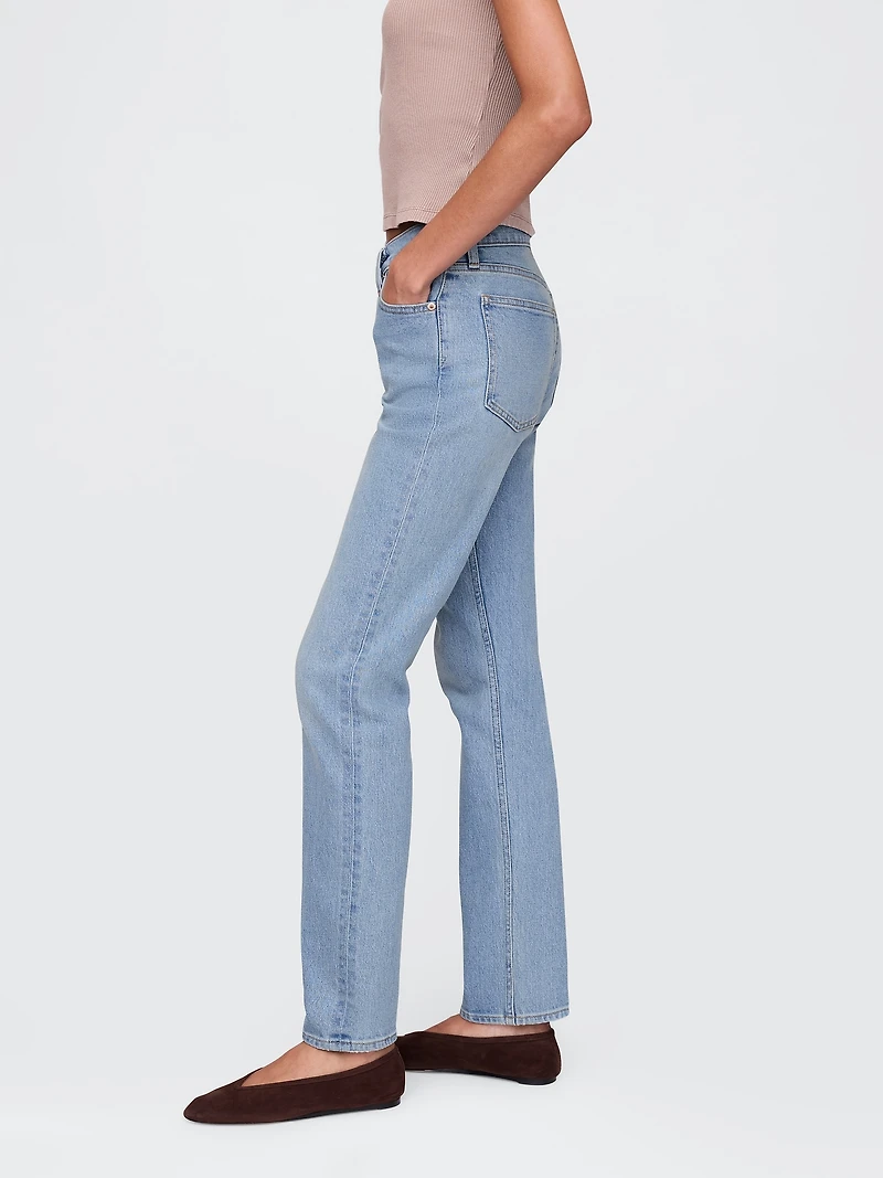 High Rise Crossover '90s Slim Straight Jeans