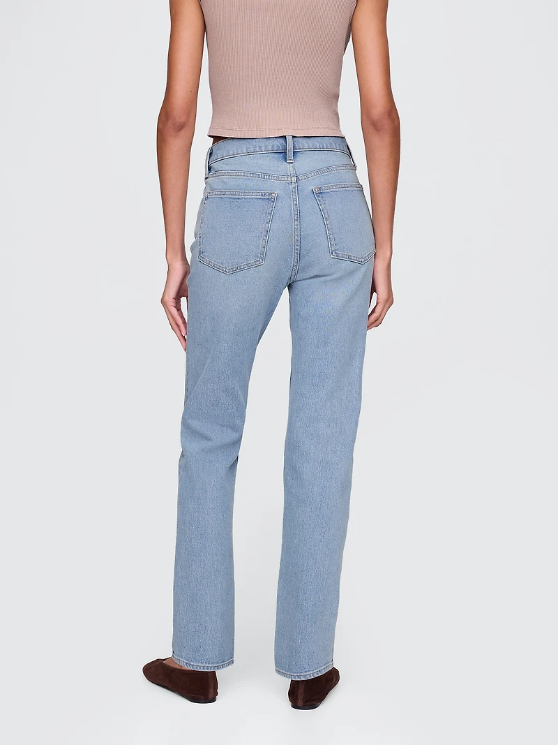 High Rise Crossover '90s Slim Straight Jeans