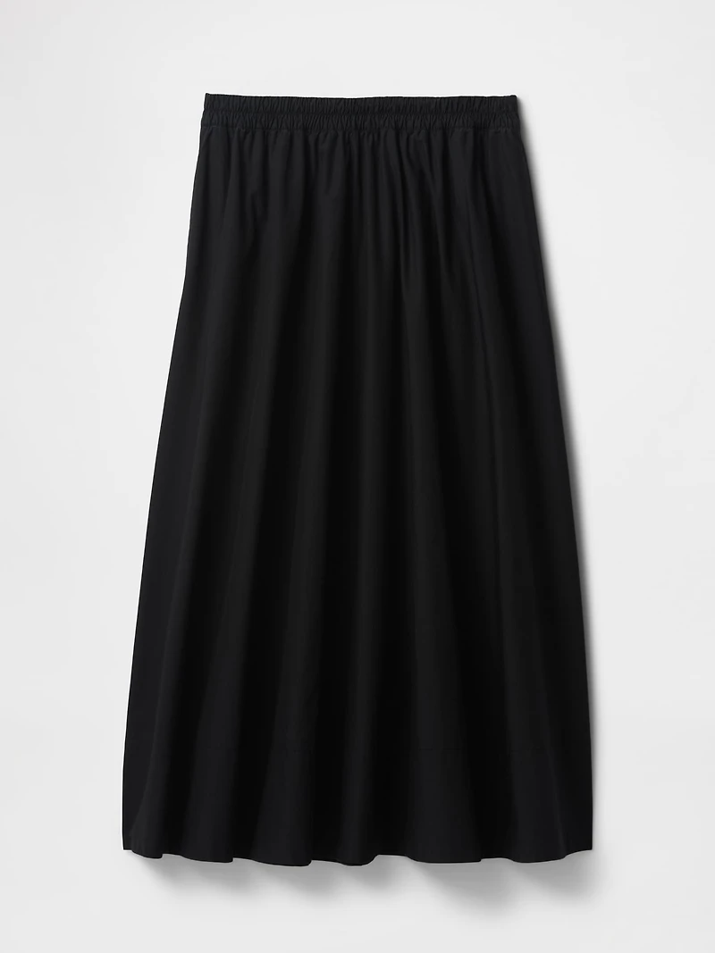 Poplin Maxi Skirt