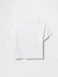 Cotton Jersey Crop T-Shirt