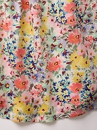 Puff-Sleeve Mini Dress