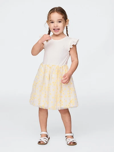 Baby & Toddler 2-in-1 Flower Tulle Dress
