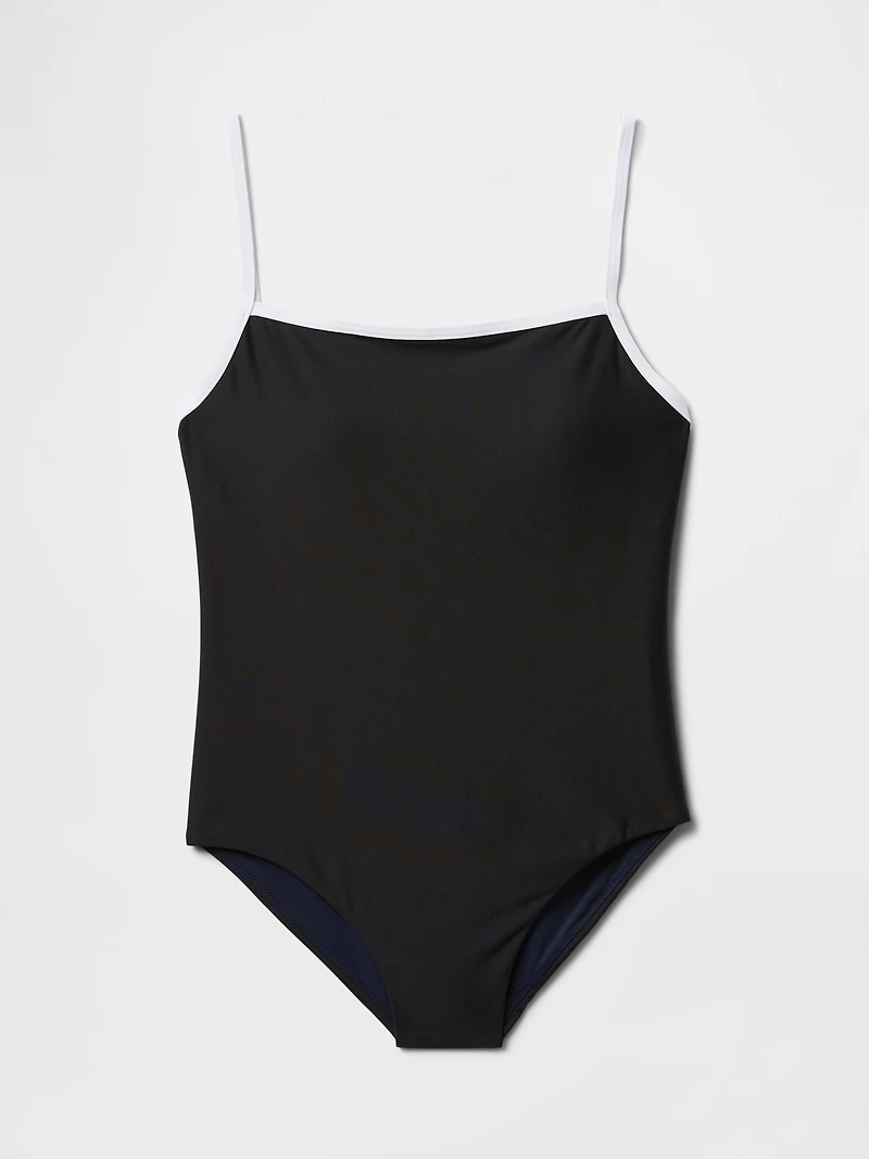 Square-Neck One-Piece Swimsuit