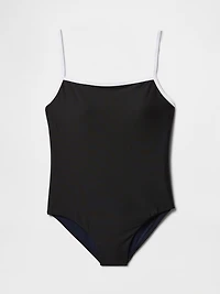 Square-Neck One-Piece Swimsuit