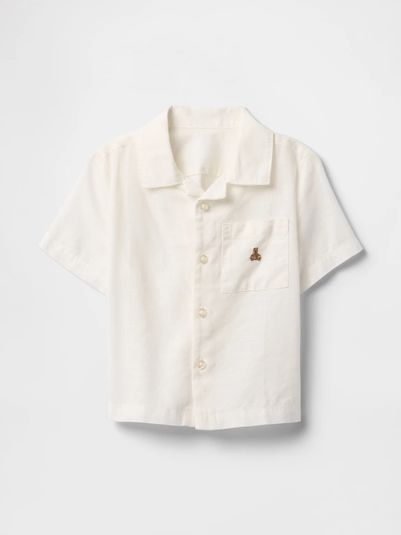 Baby & Toddler Linen-Cotton Cabana Shirt