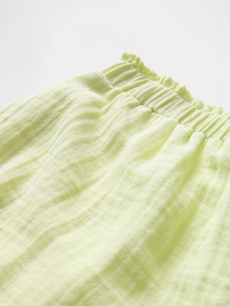 Kids Crinkle Gauze Easy Shorts