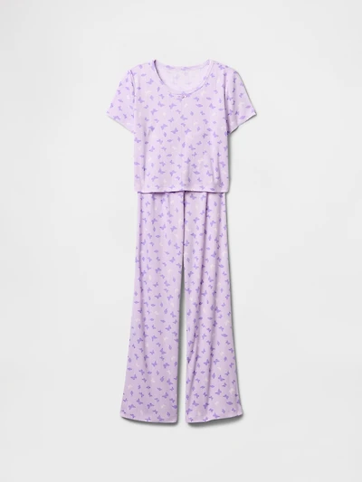 Kids Recycled Pointelle PJ Set