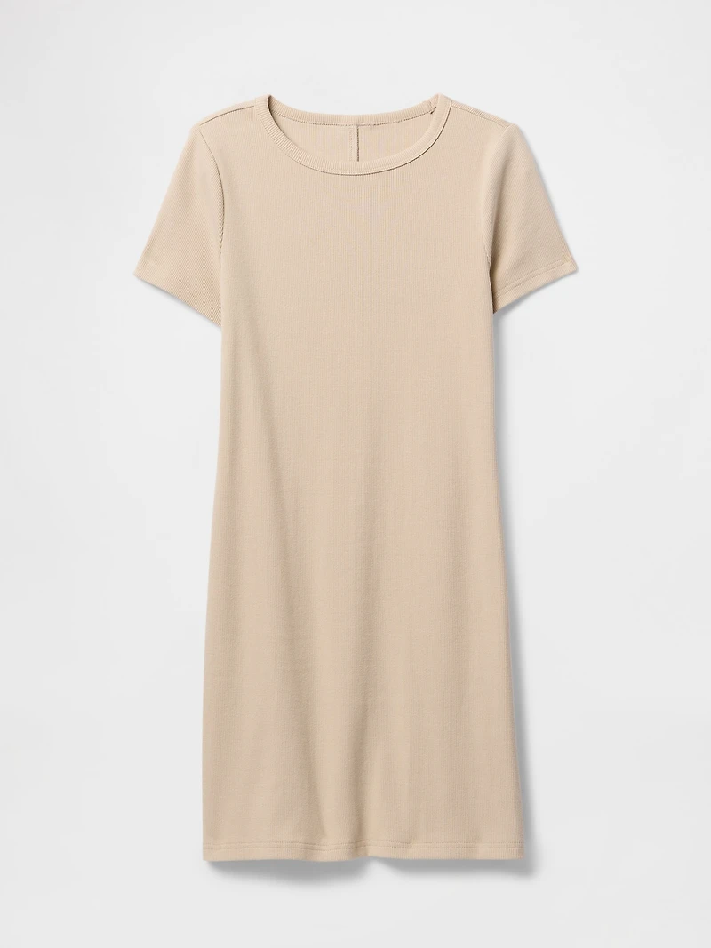Rib Mini T-Shirt Dress