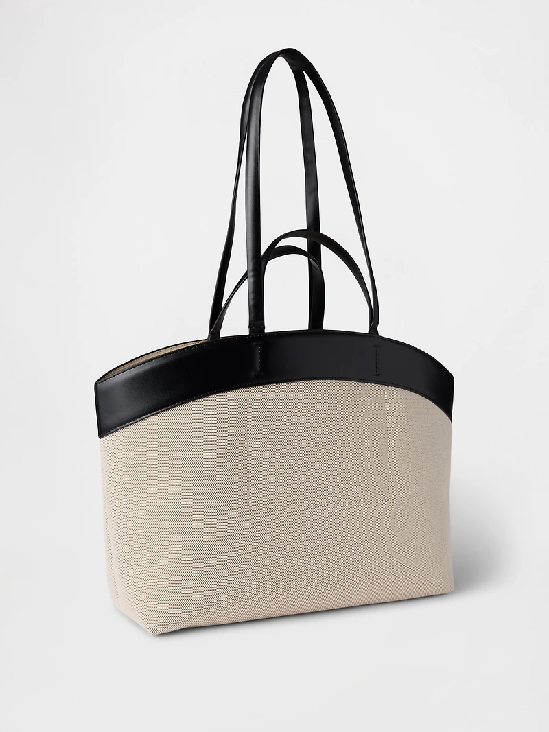 East-West Canvas Tote Bag