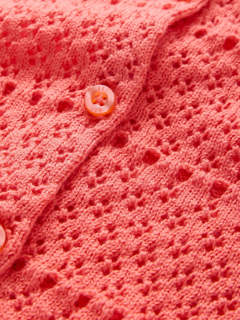 Girls Pointelle Cardigan