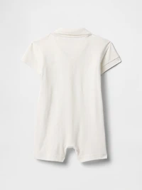 Baby Pique Polo Shorty One-Piece