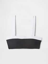 Colorblock Bandeau Bikini Top