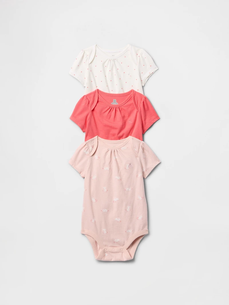 Baby First Favorites Organic Cotton Bodysuit (3-Pack
