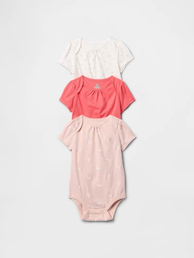 Baby First Favorites Organic Cotton Bodysuit (3-Pack