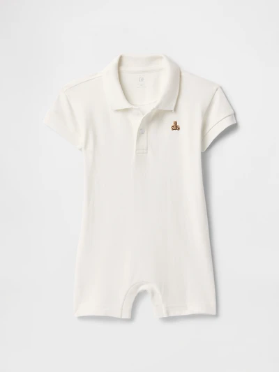 Baby Pique Polo Shorty One-Piece