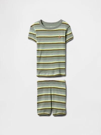 Baby & Toddler Organic Ribbed Cotton PJ Set