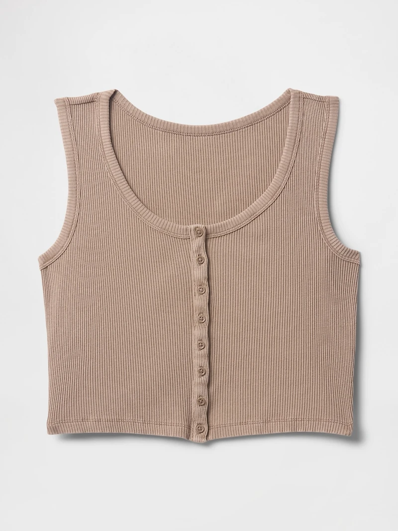 Rib Crop Tank Top