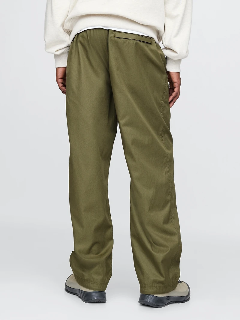 Twill Parachute Baggy Pants