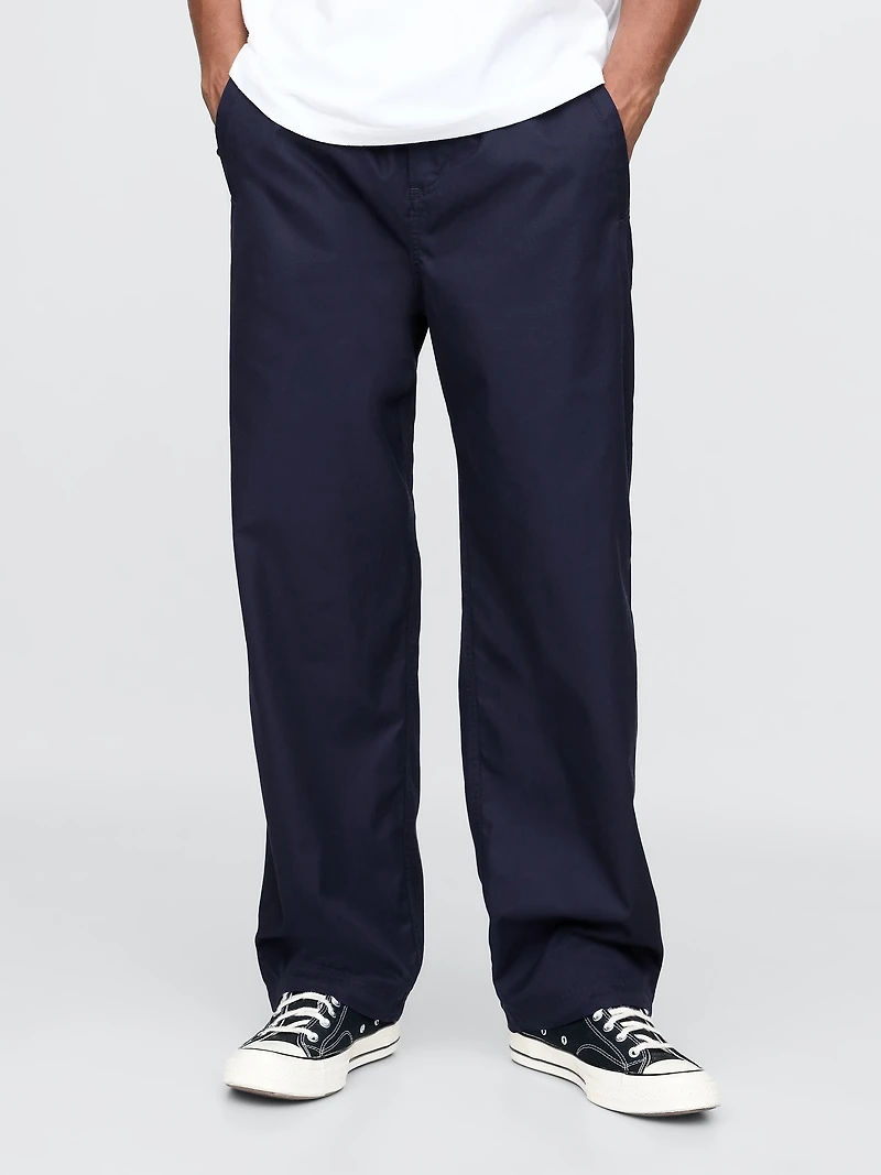Twill Parachute Baggy Pants