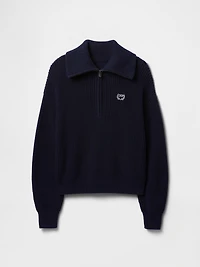 100% Cotton Half-Zip Pullover Sweater