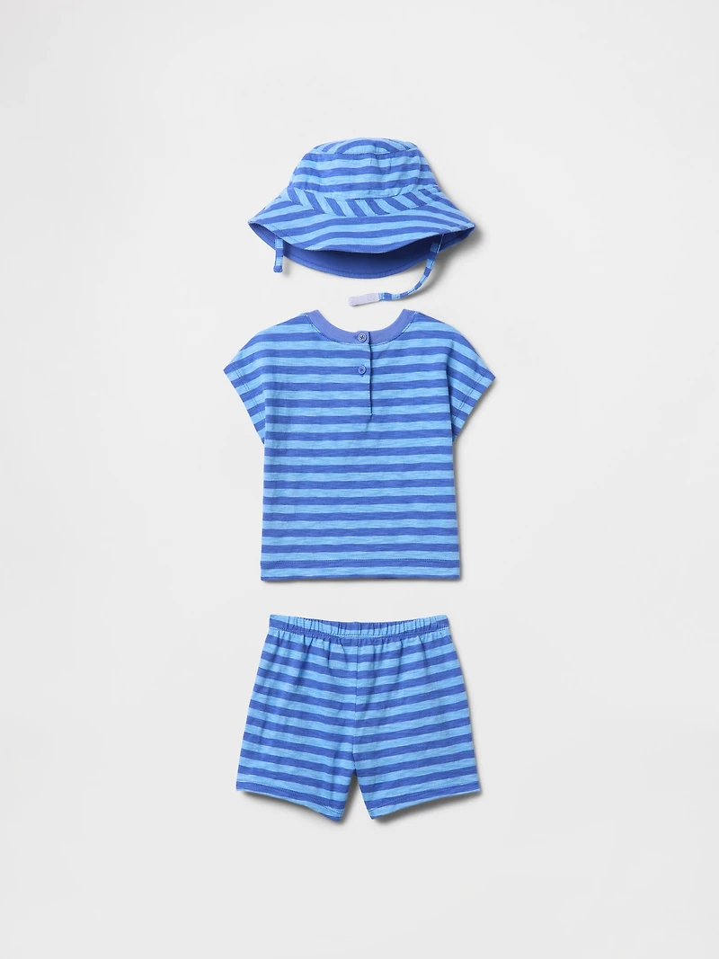 Baby Organic Cotton Three-Piece Outfit Set