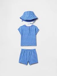 Baby Organic Cotton Three-Piece Outfit Set