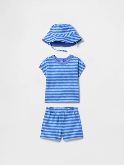Baby Organic Cotton Three-Piece Outfit Set