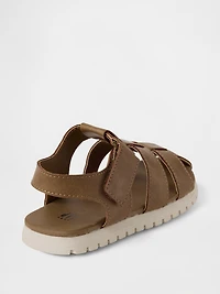 Toddler Vegan Leather Fisherman Sandals