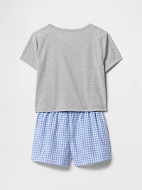 Gap × Disney Kids Recycled PJ Short Set